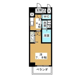 クレド若葉通【9階】の間取り