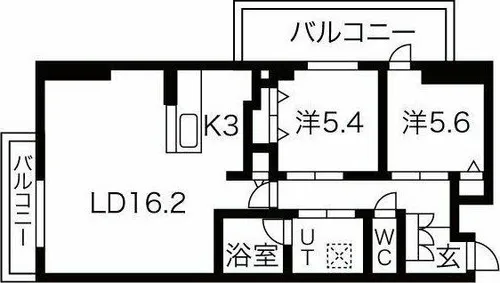 LINEAR STYLE(リニア・スタイル)【5階】の間取り