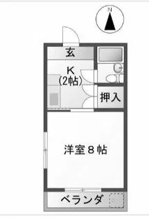 ニューサープラス和【2D号室】の間取り
