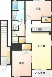 ミッテフリーデⅢ【2階】の間取り