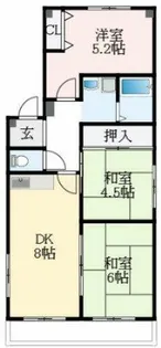 新栄プロパティー小山2【1階】の間取り
