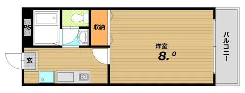 セトル月見山【1階】の間取り