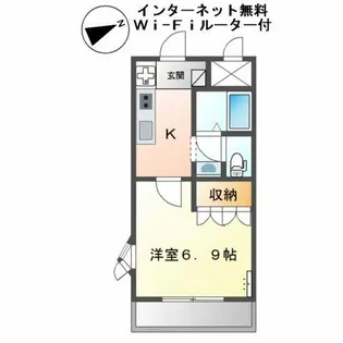フォンテーヌ・アベニューⅠ【2階】の間取り