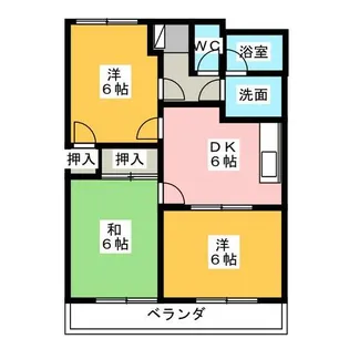 グランベール滝の水【2階】の間取り