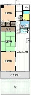 ポートシティ高木Ⅱ【0102号室】の間取り