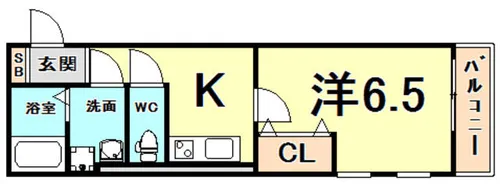 MONASO甲子園口【3階】の間取り