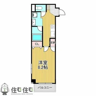 シェルグランデ【105号室】の間取り