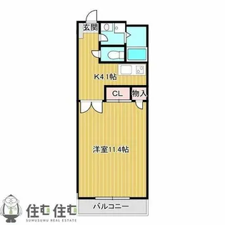 浄水STマンション【202号室】の間取り