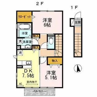 花吹雪【2階】の間取り