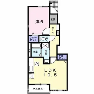 キュート フレグランス【1階】の間取り