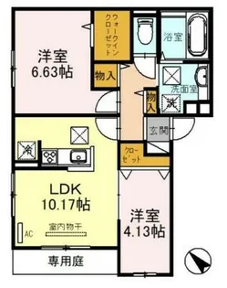ビエネスタル【1階】の間取り