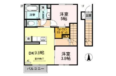 オリジンⅡ【2階】の間取り