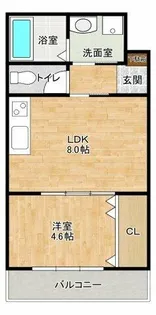 PISTA山田東【1階】の間取り
