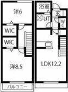 port west 雅【1階】の間取り