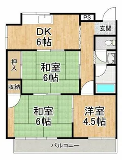 メゾン深井【4階】の間取り