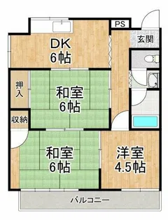 メゾン深井【4階】の間取り