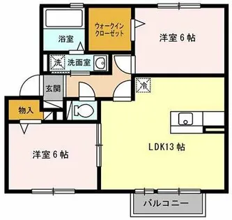ヴィボヌール【1階】の間取り