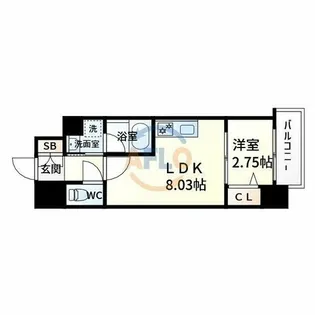 Fortuney江坂Ⅰ【3階】の間取り
