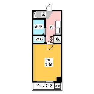 リーズ・ヴァレイP&F【2階】の間取り