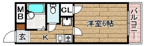 コンフォール高槻【4階】の間取り
