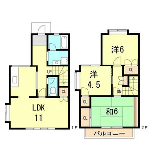タウンハウスMK【1階】の間取り