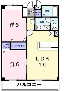 ビレッジコート2【2階】の間取り