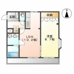 コンフォール前田Ⅱ【2階】の間取り
