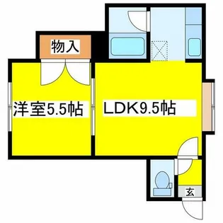 タプロコート【202号室】の間取り