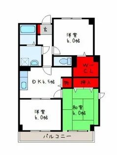 ジャン・ピュールⅡ番館【3階】の間取り