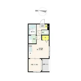 hale’a八田(ハレアハッタ)【3階】の間取り