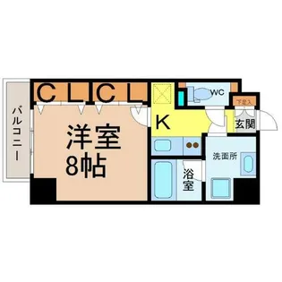 グリーンコート亀島【4階】の間取り