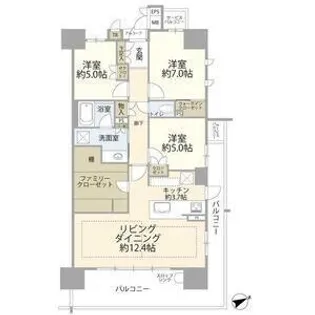 アルバックス日進【11階】の間取り