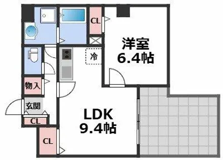 カナセ上汐町【6階】の間取り