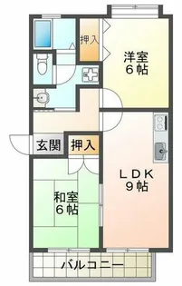 グリーンハイツ【1階】の間取り