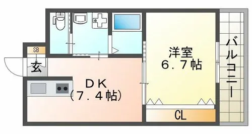 グランシャリオⅡ【2階】の間取り