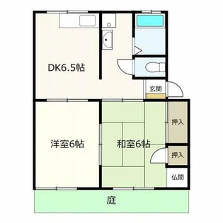 ロイヤルB【1階】の間取り