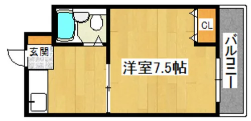 ロイヤルシティ【2階】の間取り