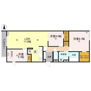 RETOLIA畝傍WEST【2階】の間取り