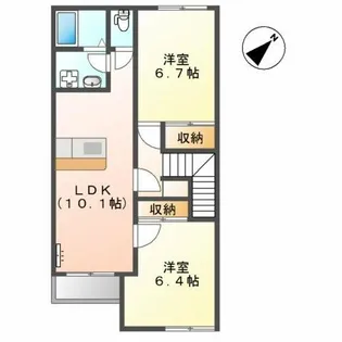 グリーンハイツ【2階】の間取り