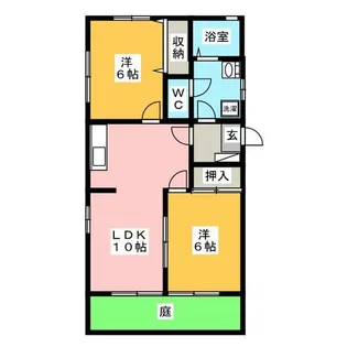 ラ・プランタン【1階】の間取り