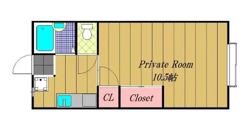 薮内ハイツ【2階】の間取り