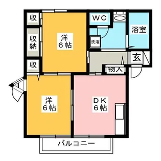 アーバンハイツ御幸山B棟【1階】の間取り