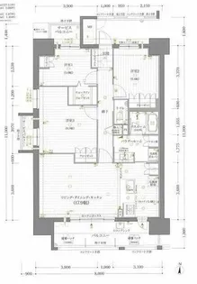 リフローレ三河安城【1101号室】の間取り