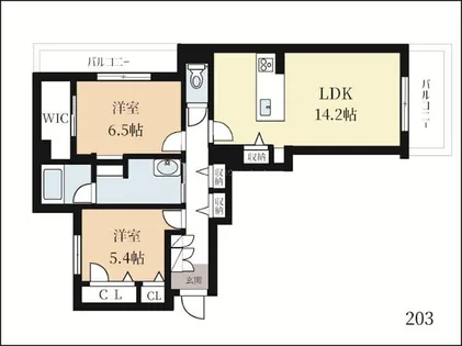 グランドルフ【2階】の間取り