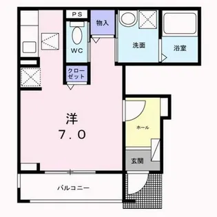 Crest 倭【1階】の間取り