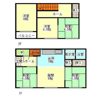 北海道網走市南七条東4丁目【一戸建】の間取り