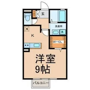 セジュール松ケ枝【1階】の間取り