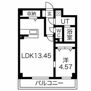 ウルフィエスタ徳川【8階】の間取り