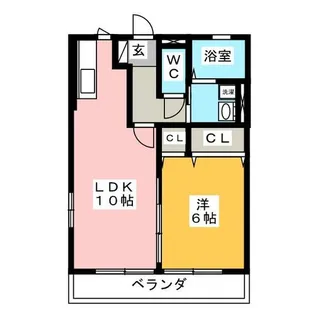 エスペランサ夢【2階】の間取り