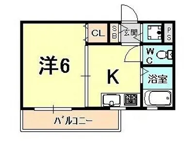 ステラハウス28【1階】の間取り